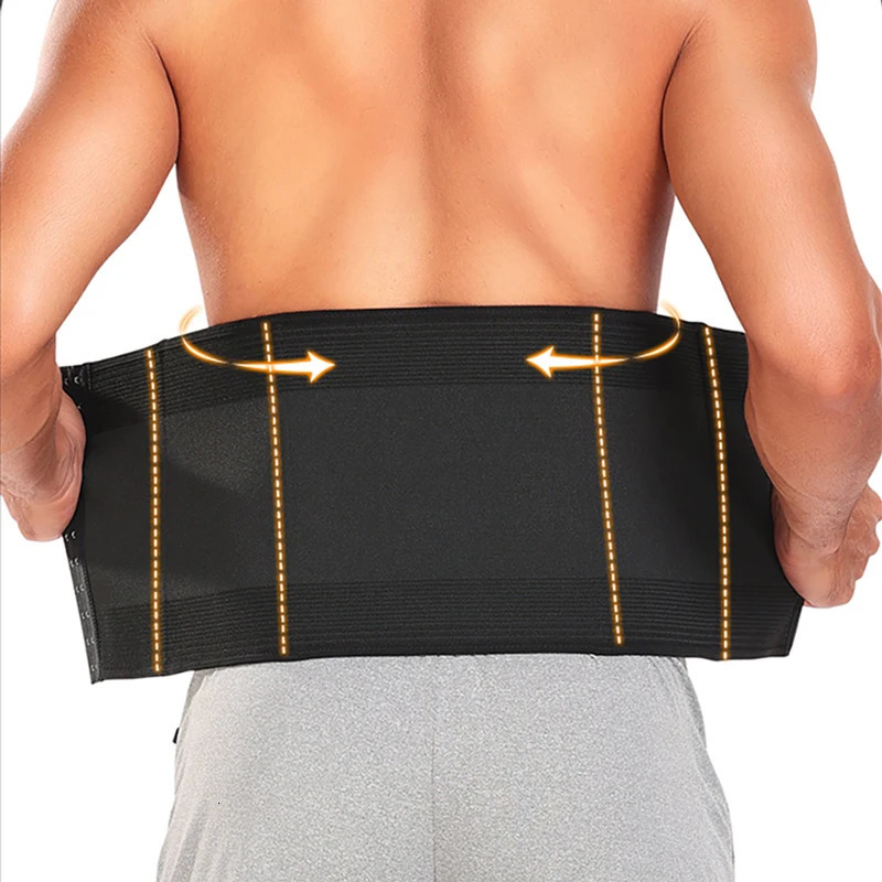 Waist Trainer for Men Tummy Control Girdle Cintas Modeladora Lumbar Support Body Shaper Compression Belt Shapewear 241121
