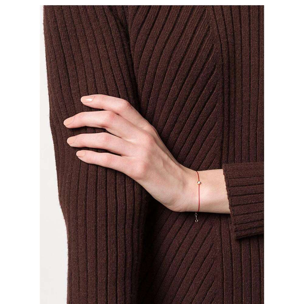 Red Bracelets bracelet for Women Rose Gold Pure Round Dia Weaving Hand Rope Designer jewelry