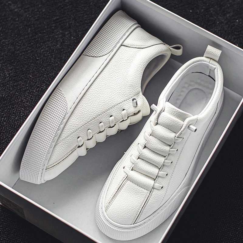 Spring New Men Shoes Fashion Lace-up Men Sneakers Designer Leather Casual Shoes comfortable Outdoor Men Running Shoes tenis 2024C241130