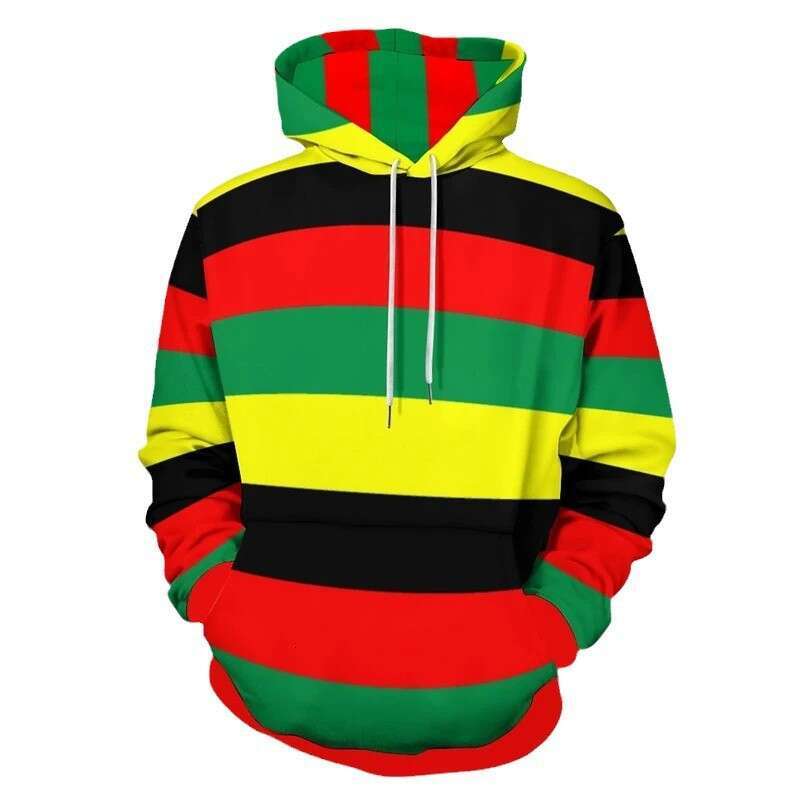 New spring and autumn 3D digital printed loose casual pullover hooded sweatshirt
