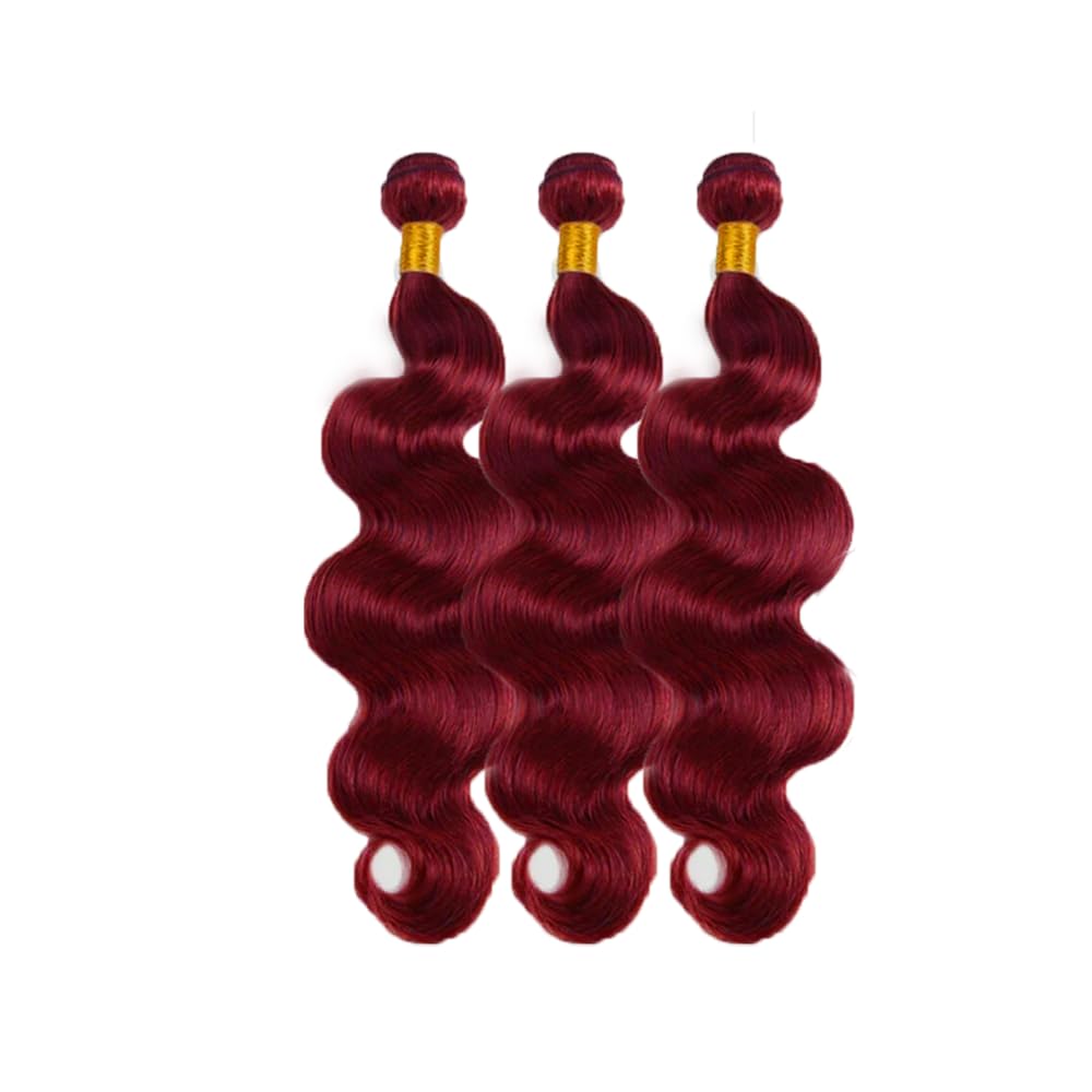 Free shipping Brazilian Body Wave 99J Bury Color Weave 3PCS Remy Human Hair Bundles 100G/PCS