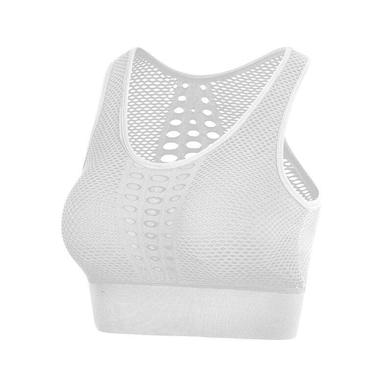 Summer Hollow Back Seamless Women's Shock resistant Gathering Yoga Running Fiess Sports Bra