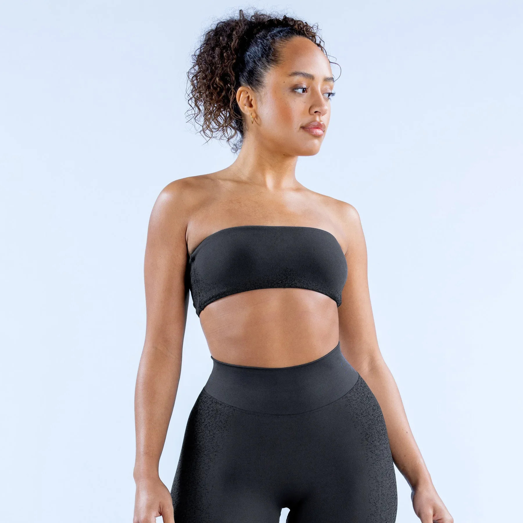 No S Yoga Sports Boob Women Band Ignite Bandeau Bra Padded Crop Tube Top Push-Up Seamless Sexy Workout Gym Clothes