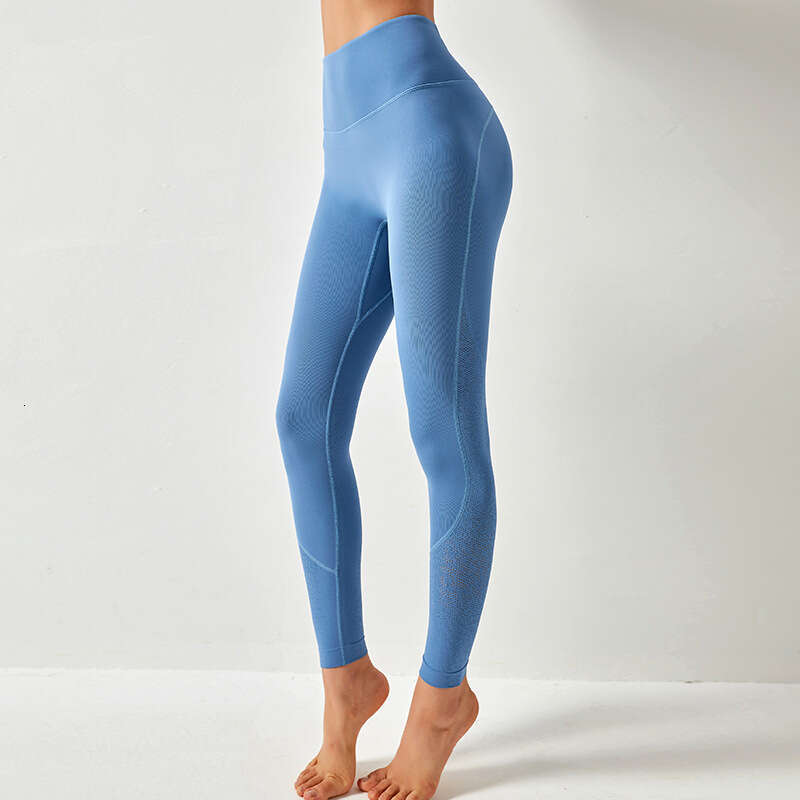 Advanced European American high waisted hip lifting yoga suit, fiess waist pocket, running and cycg, nude sports leggings