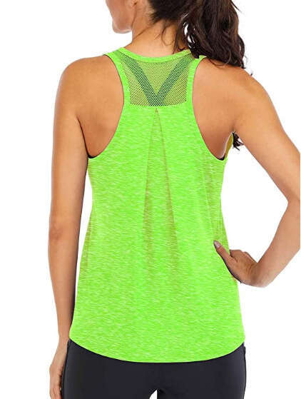 2023 new sports loose I-shaped women's mesh backless running vest women