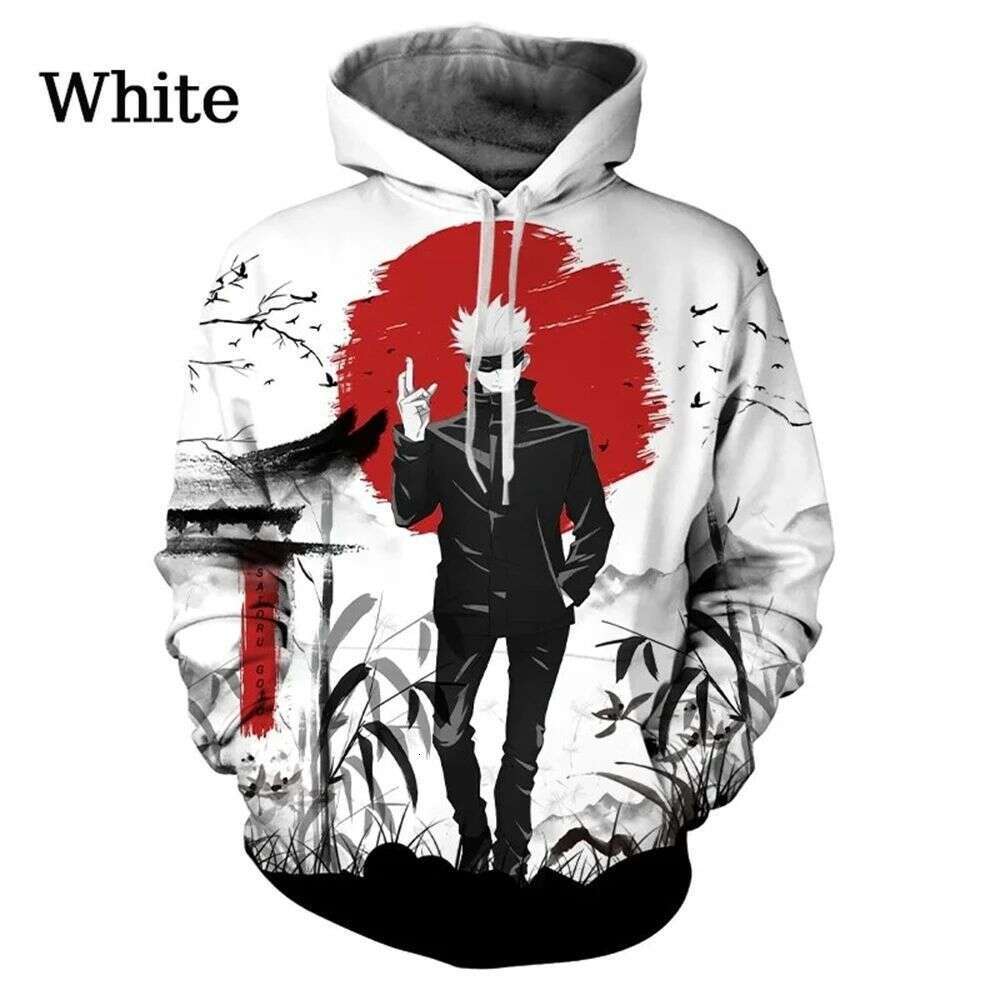 European, American, Japanese, Tiao Wu 3D digital printing autumn and winter hoodie spell battle anime hooded sweatshirt