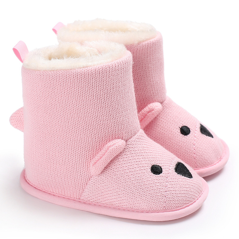 Infant Winter Boots Baby Toddler Newborn Cute Cartoon Bear Shoes Cutefeet Girls Boys Little Kid First Walkers Snow Boots