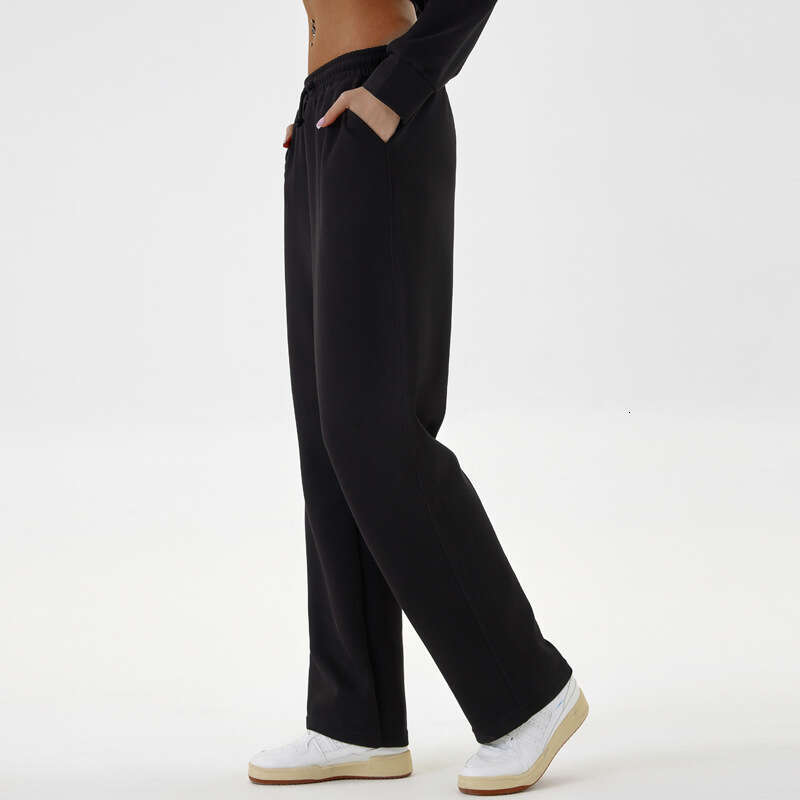 Loose sports pants, women's outdoor versatile drawstring, high waisted pocket, jogging, dancing, casual sweatpants