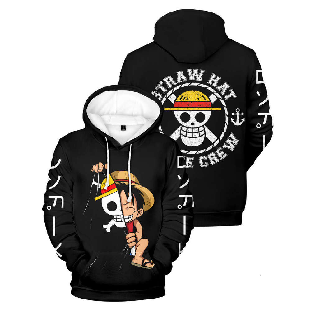 2024 Autumn/Winter New Hooded One Piece 3D Printed Street Trendy Hoodie