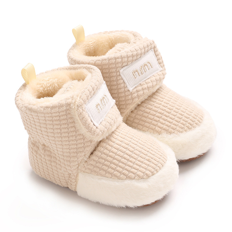 Newborn Infant Baby Warm Fleece Winter Booties Shoes Little Kids Toddler Shoes Cutefeet Boots For Girls Boys 0-18M