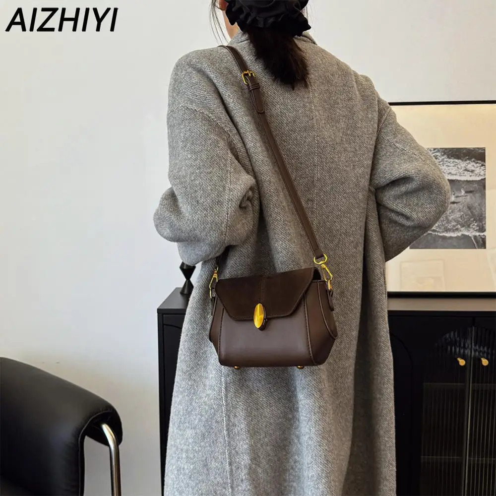 Women PU Fashion Shoulder Bag Stylish Saddle Bag Large Capacity Trendy Tote Handbag Zip Closure Trendy Satchel Bag Chic Hobo Bag 241201