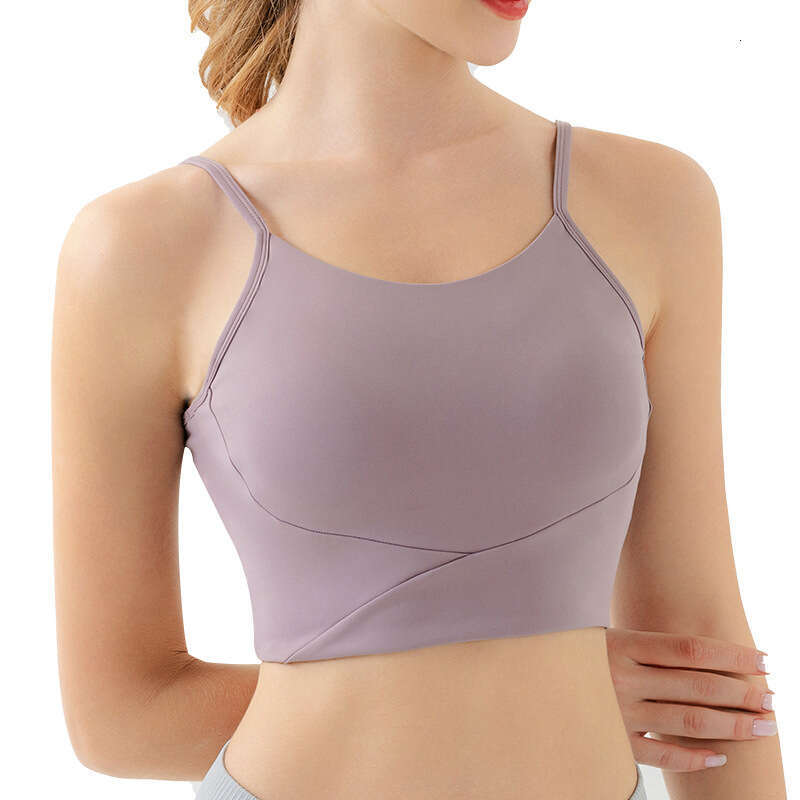 New Vest Fixed Cup Strength Sports Underwear Strap Beautiful Back Integrated Chest Mat Yoga Bra