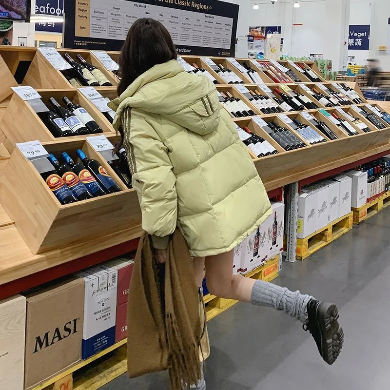 Winter Womens 2024 Cottonpadded Short Coat Loose Korean Female Down Cotton College Wind Jacke Fashion Overcoat 241125