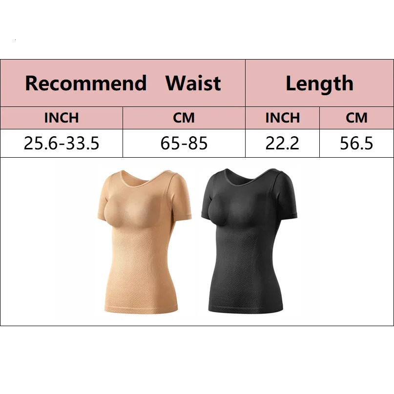 Women Shirts Shapewear Waist Trainer Tummy Control Body Shaper Shaping Tank Tops Slimming Underwear Compression Shirt 241121