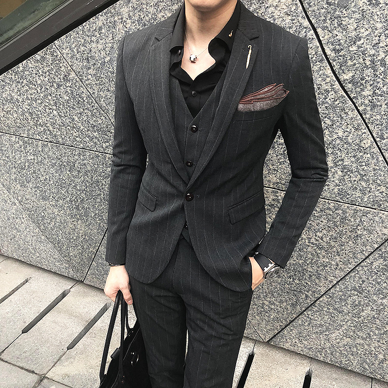 K633 Men's Single & Double Breasted Slim Fit Suit Coat