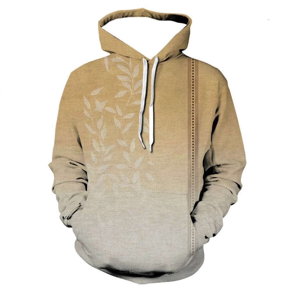 Autumn and winter hot selg plus size with vortex 3D digital printing, men's long sleeved hooded hoodie