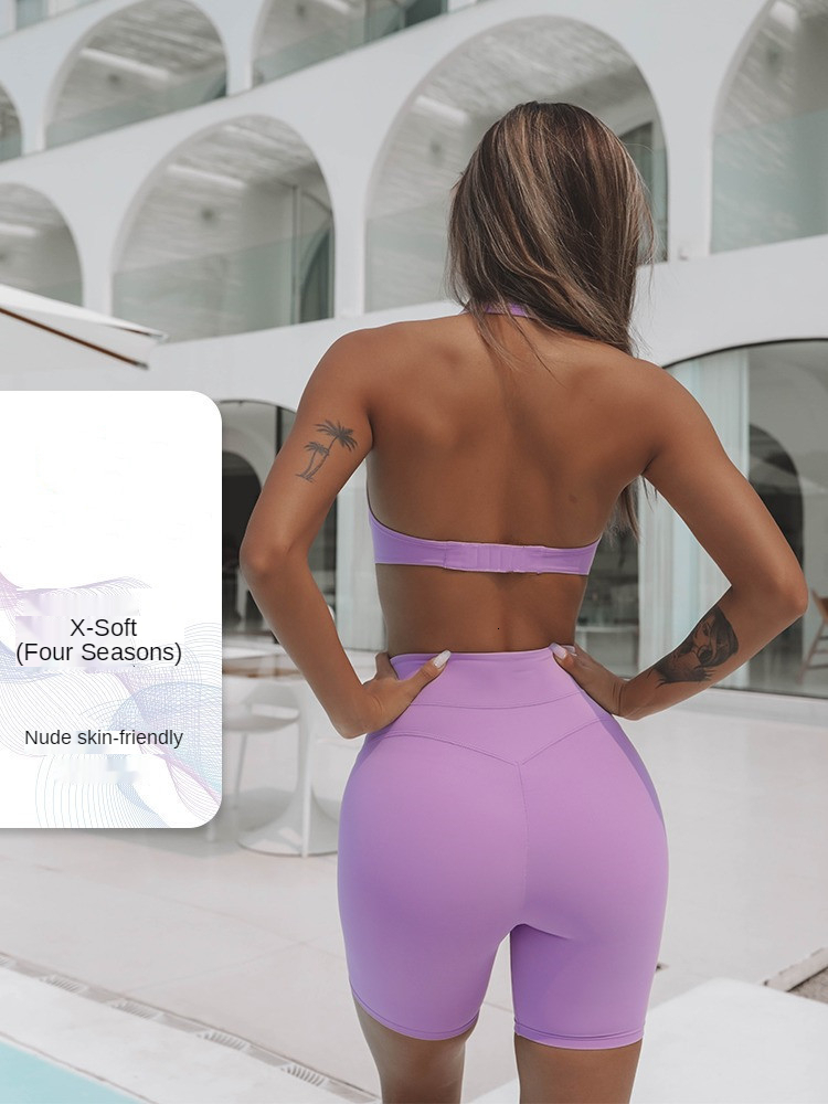 Women Backless Jumpsuits With Pads Sportswear Yoga Suits One-Pieces Bodysuits High Stretchy Fiess Overall Activewear Tracksuit