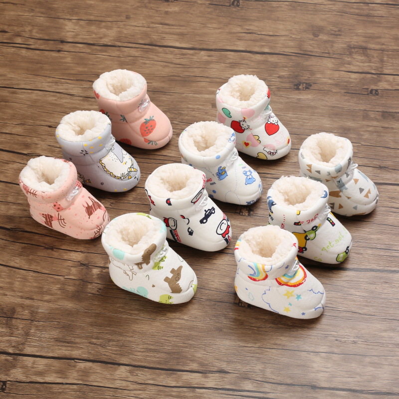 Baby Non Slip New Born Toddler Shoes Winter Infant Enfant Cotton Snow Boots Multicolor Cartoon Little Littlesprouts Kids Boots 0-18 Months
