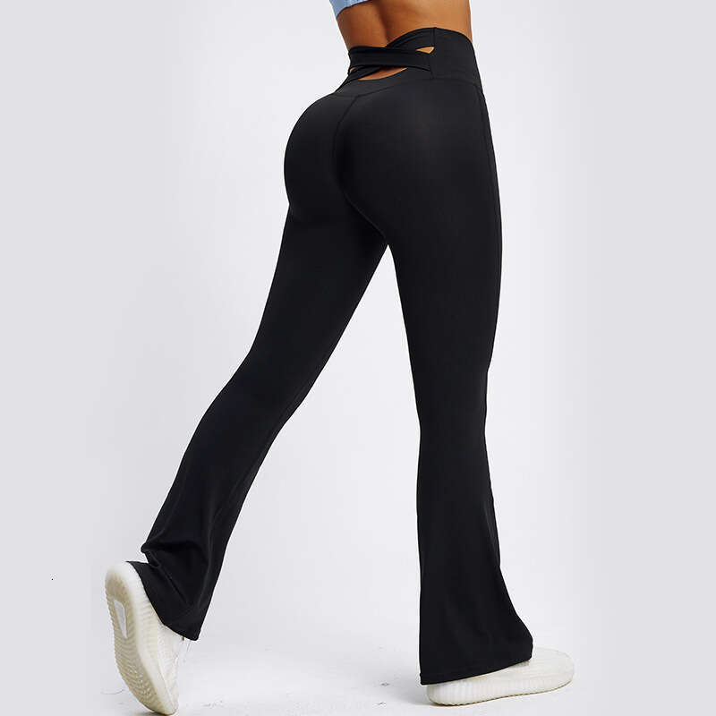 New Micro Horn Style Yoga in Spring and Autumn, High Waist, Slim Fit, Leisure Outwear, Quick Drying Fiess Pants for Women