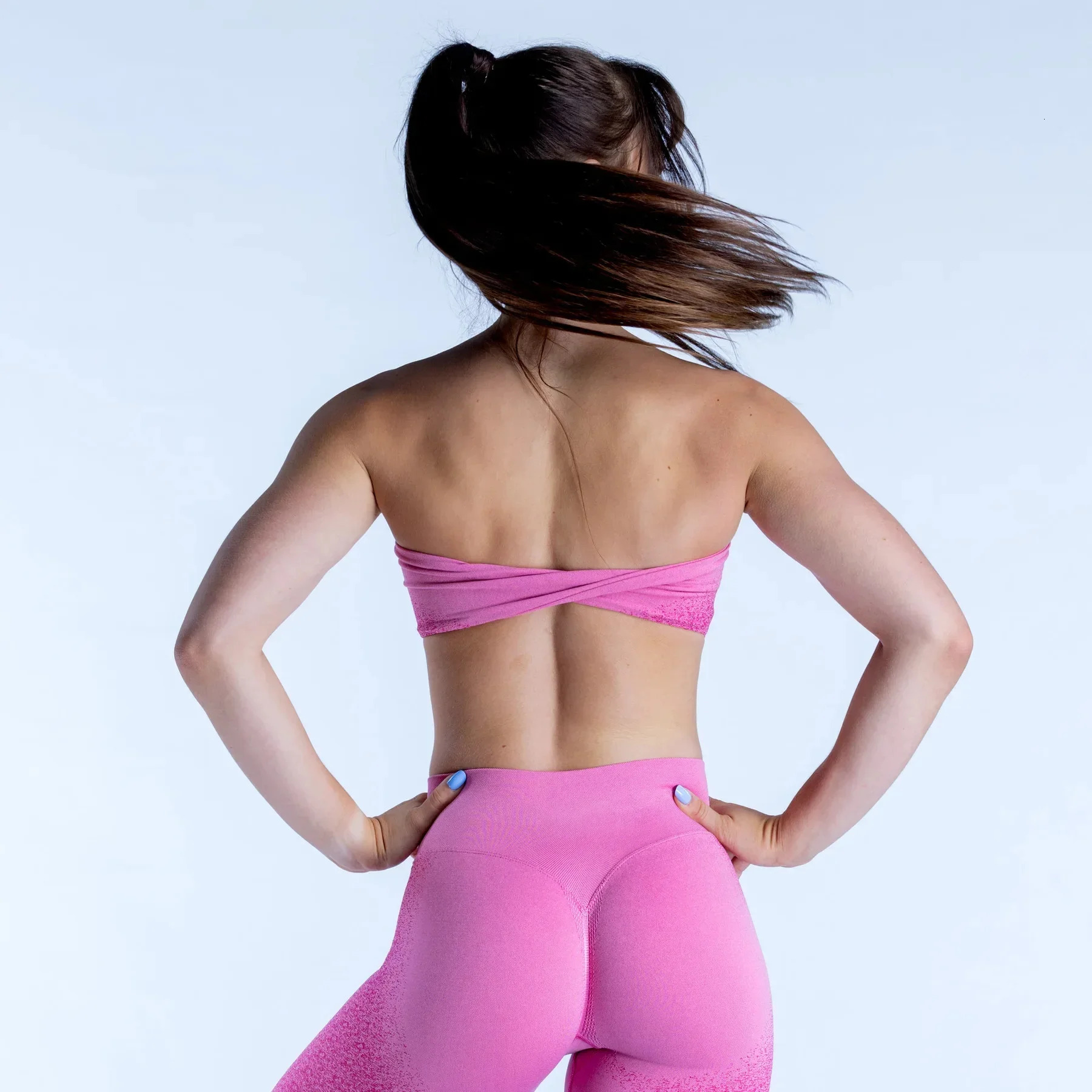 No S Yoga Sports Boob Women Band Ignite Bandeau Bra Padded Crop Tube Top Push-Up Seamless Sexy Workout Gym Clothes