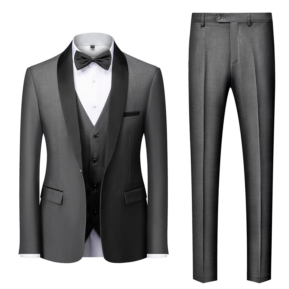 K699 Men's Casual Suit Jacket - Spring & Autumn High-End Business Wear with Thick Material