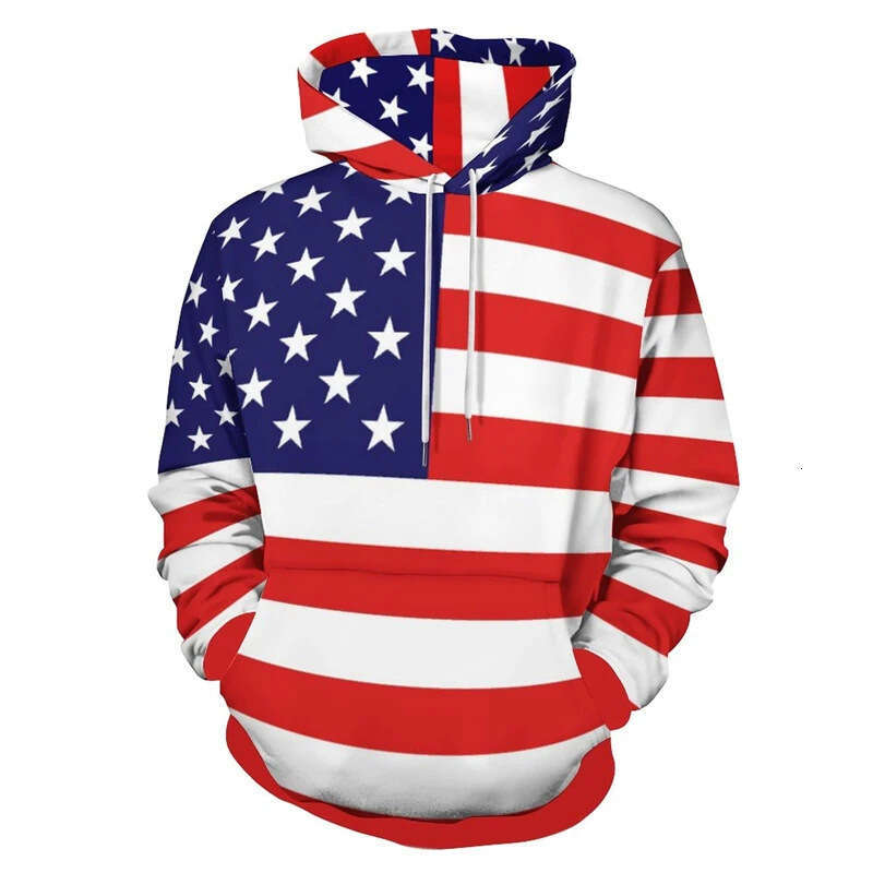 New spring and autumn 3D digital printed loose casual pullover hooded sweatshirt