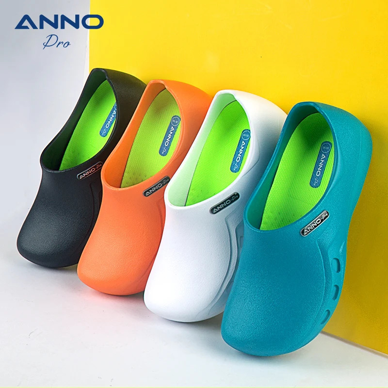 ANNO Soft Doctors Nurses Antislip Protective Clogs Operating Room Slippers Chef Work Flat Hospital Foot Wear with Shoes Pad 241120