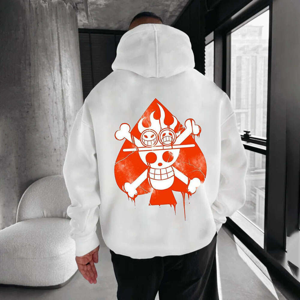 European and American style street fashion trend anime 3D digital printing men's hooded hoodie