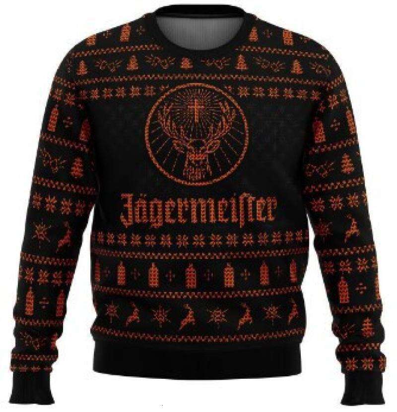 Hot selg new autumn/winter Christmas anime 3D digital printing casual men's loose round neck sweatshirt