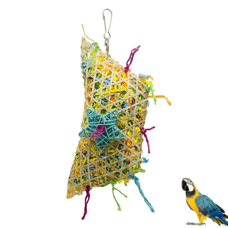 Stimulating Wooden Bird Chewing Activity - Safe & Fun Interactive Toy