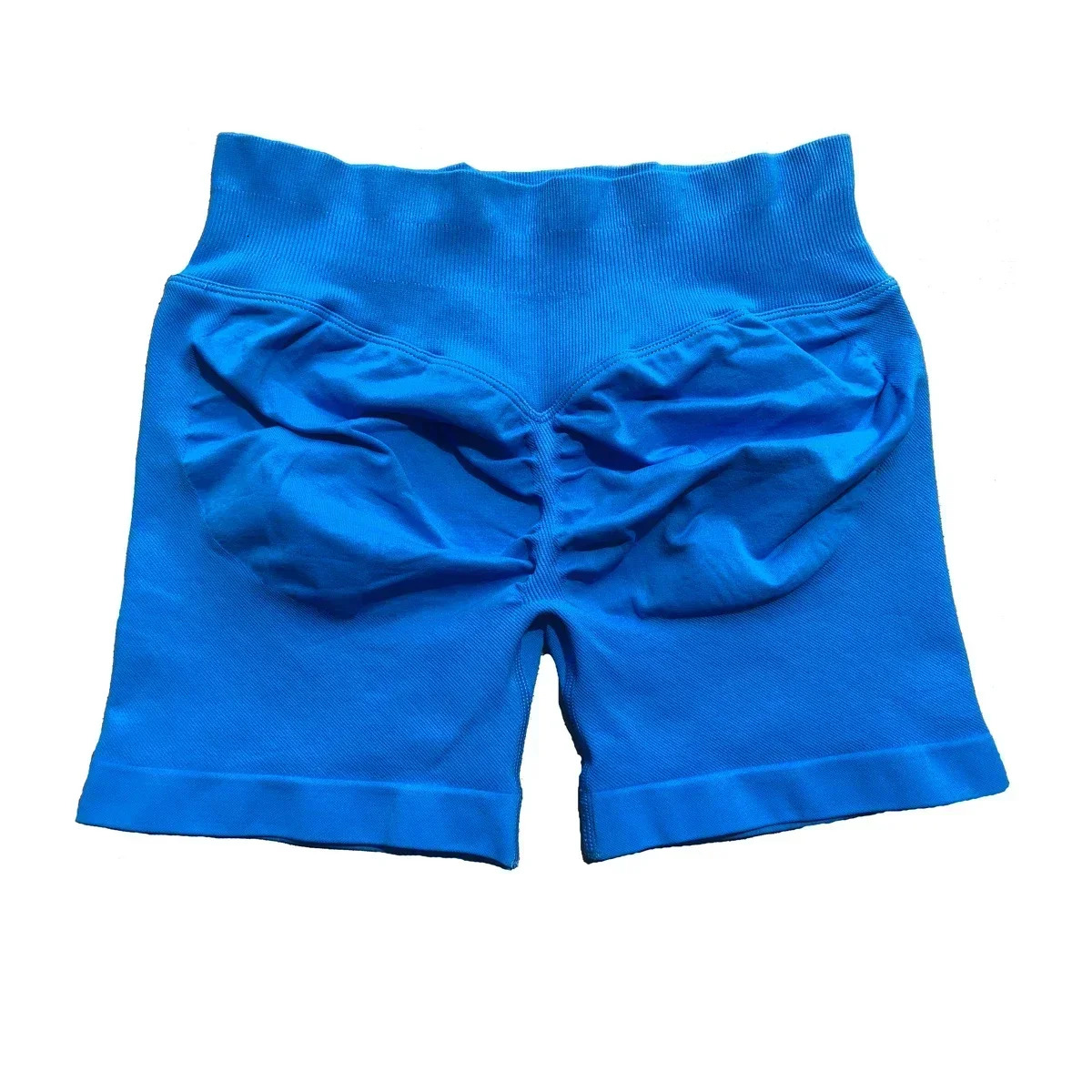 Impact 4.5" Low Ribbed Band Seamless Flex Scrunch Bum Workout Gym Shorts Yoga Booty Running Short Pants