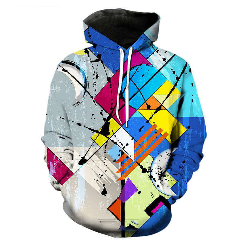 New Abstract Graffiti Art 3D Printed Sweatshirt Haruku Style Sportswear Street Hoodie