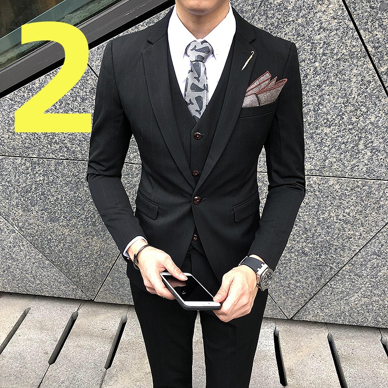 Men's k1406 Slim Fit Wedding Suit - Casual Style
