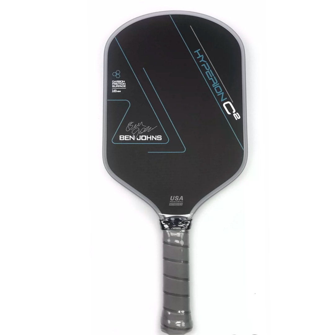Ben Johns Hyperion C2 T700 Carbon Fiber Pickleball Paddle Thermoformed Udy 16Mm Polymer Core