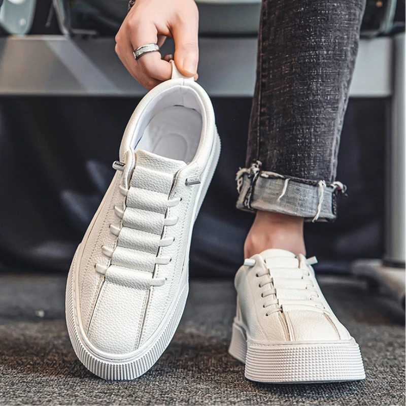 Spring New Men Shoes Fashion Lace-up Men Sneakers Designer Leather Casual Shoes comfortable Outdoor Men Running Shoes tenis 2024C241130