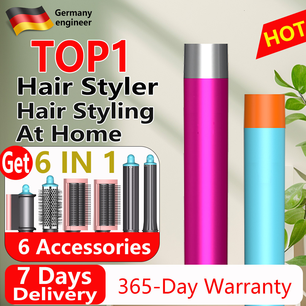 6 In 1 Dryer Hot Comb Set Professional Curg Iron Straightener Styg Tool For Women Hair Styler Household