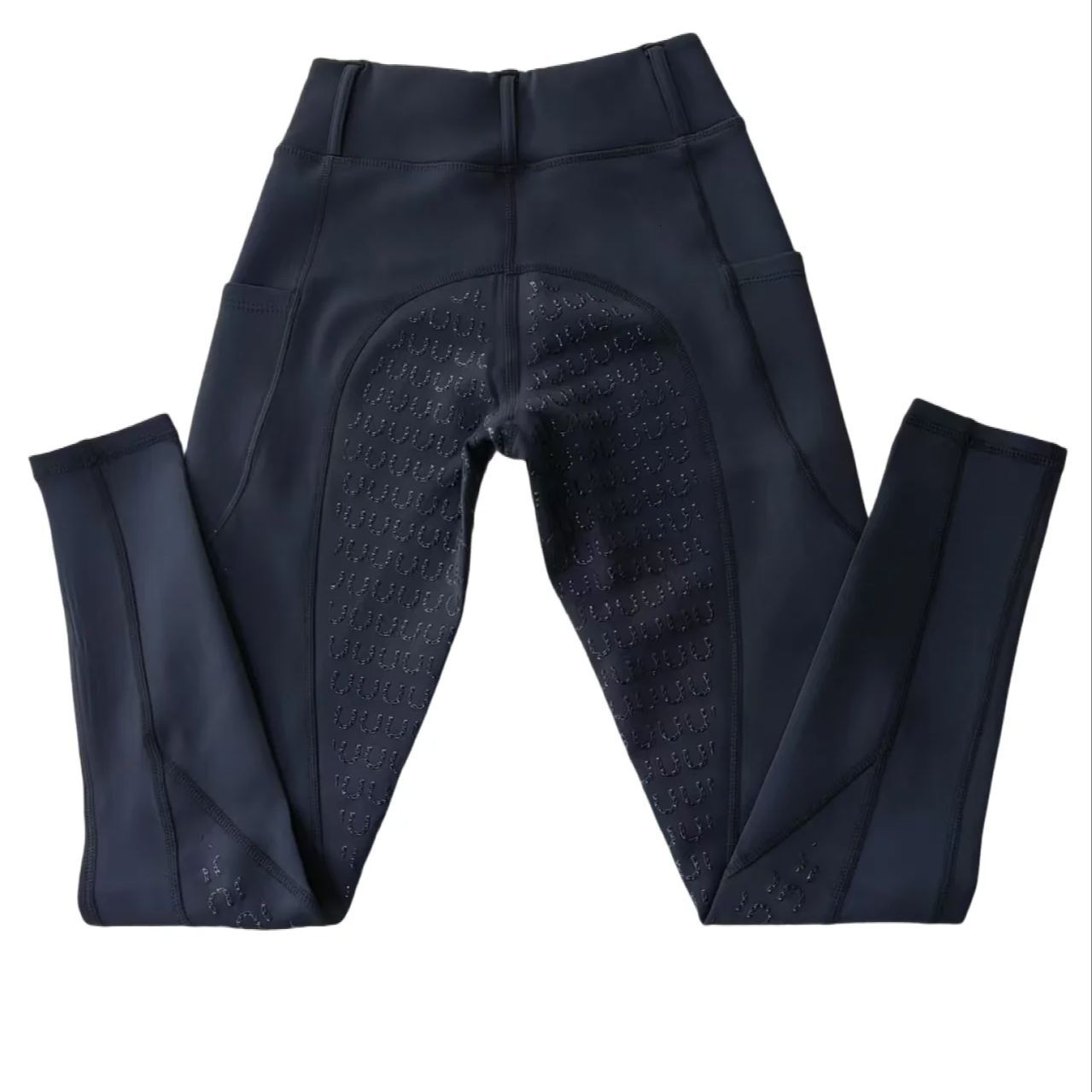 Thin Veet Warm Fleece-Ed Riding Autumn And Winter Tight Equestrian Sports Pants Elastic Waist