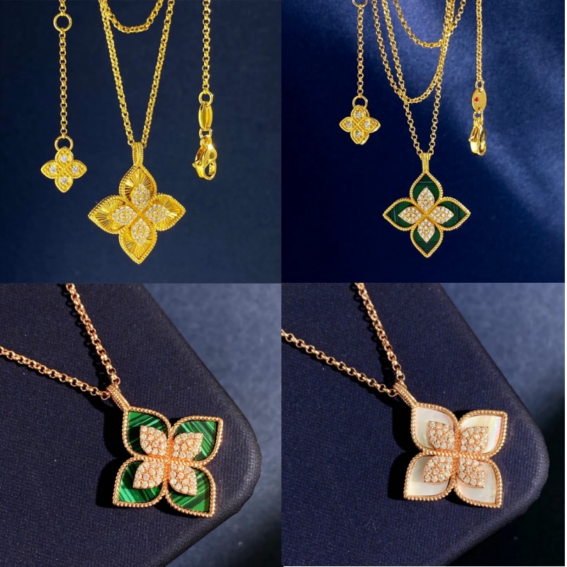 gold necklace for men necklace designer clover necklace mens jewelry moissanite gold chain men fashion classic versatile High end clavicle chain necklaces 925