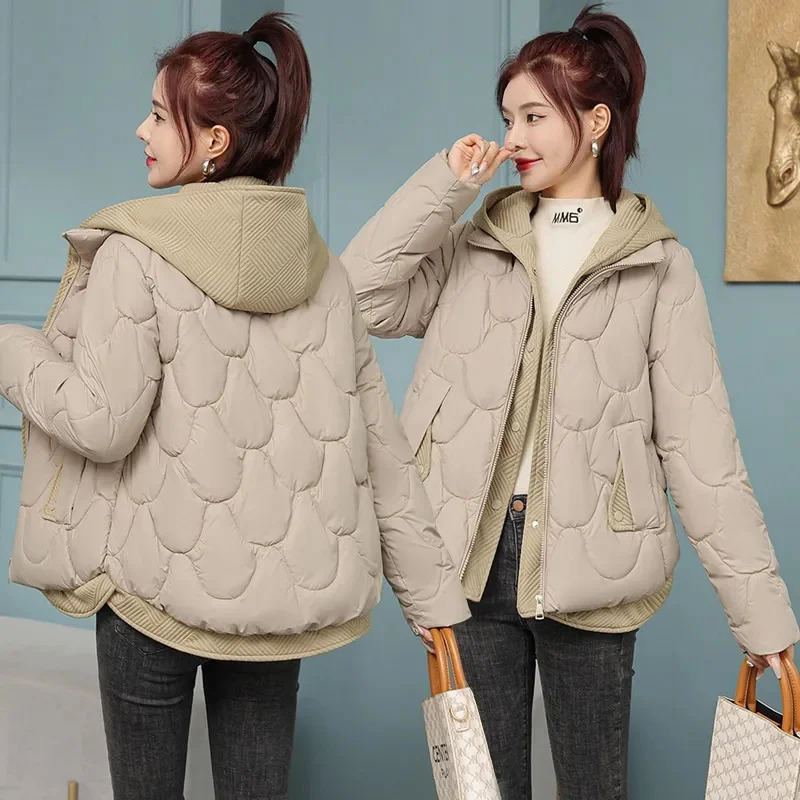 Winter Women Jacket Parkas Coat 2023 Thick Warm Padded Female Outwear Loose Snow Wear 241120
