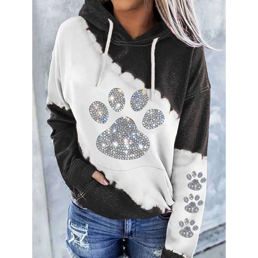 2024 autumn and winter popular 3D digital printed women's with hats hoodies