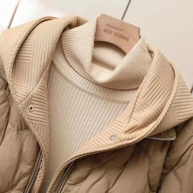 2024 Fashion Coats Korean Style Loose Cropped Coat Women Jacket Parkas Warm Puffer Jackets Casual Winter Clothes 241120