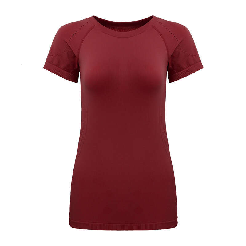 New sports t-shirt, female internet celebrity, sexy, beautiful back, fiess suit, quick drying, running training, short sleeved yoga top, summer