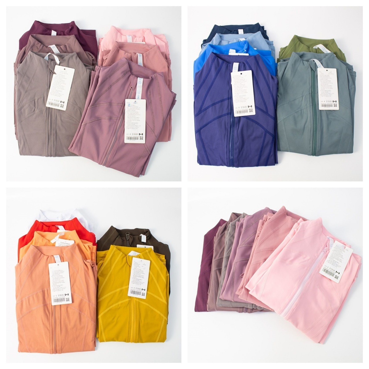 Women's 2024 New Collar Slim Sports Long Sleeve Jacket Yoga Clothes Quick-Drying Breathable Fiess