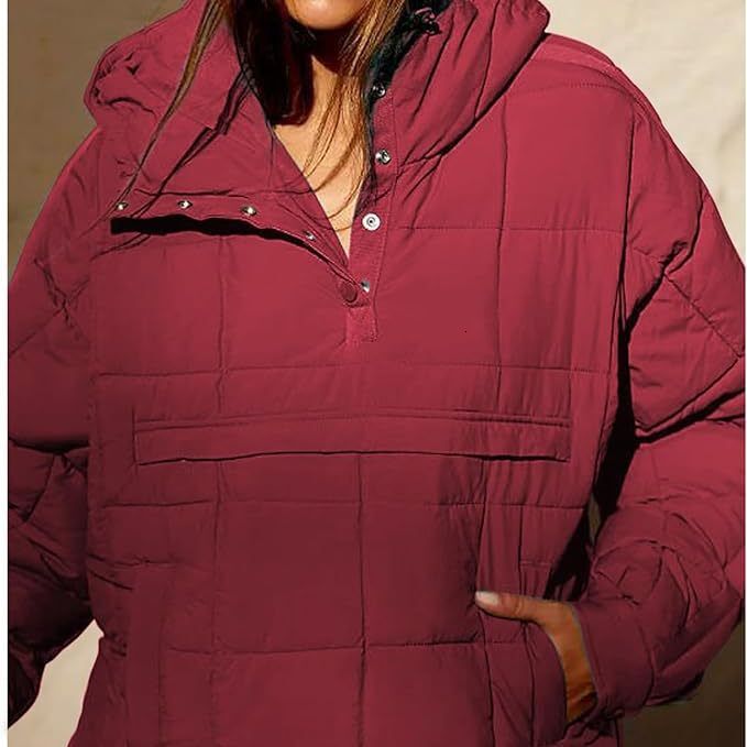 Autumn/Winter Solid Color Hooded Cotton Foldable Fillet Head Pocket Long Sleeve Jacket For Women