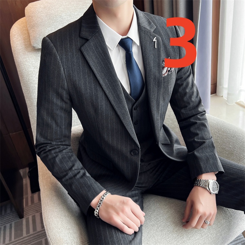 New k1422 suit three-piece business suit groom best man suit dress suit