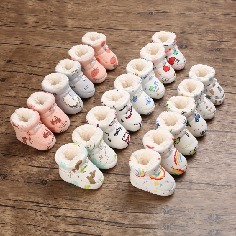 Baby Non Slip New Born Toddler Shoes Winter Infant Enfant Cotton Snow Boots Multicolor Cartoon Little Littlesprouts Kids Boots 0-18 Months