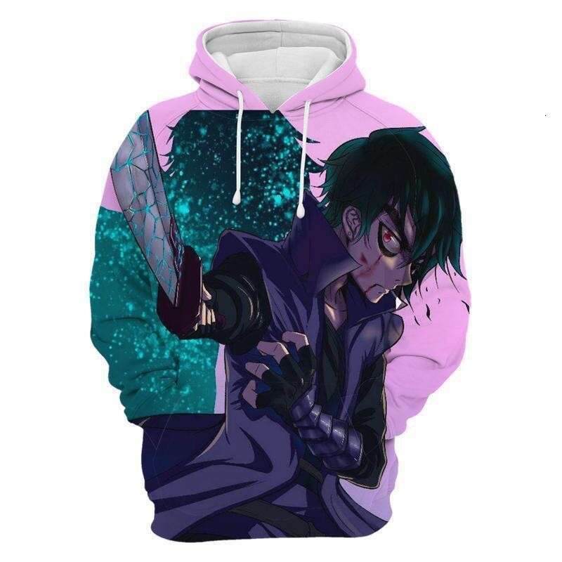 2024 New Assassin Wu Liuqi 3D Digital Printed Trendy Long Sleeve Hoodie Casual Sweatshirt