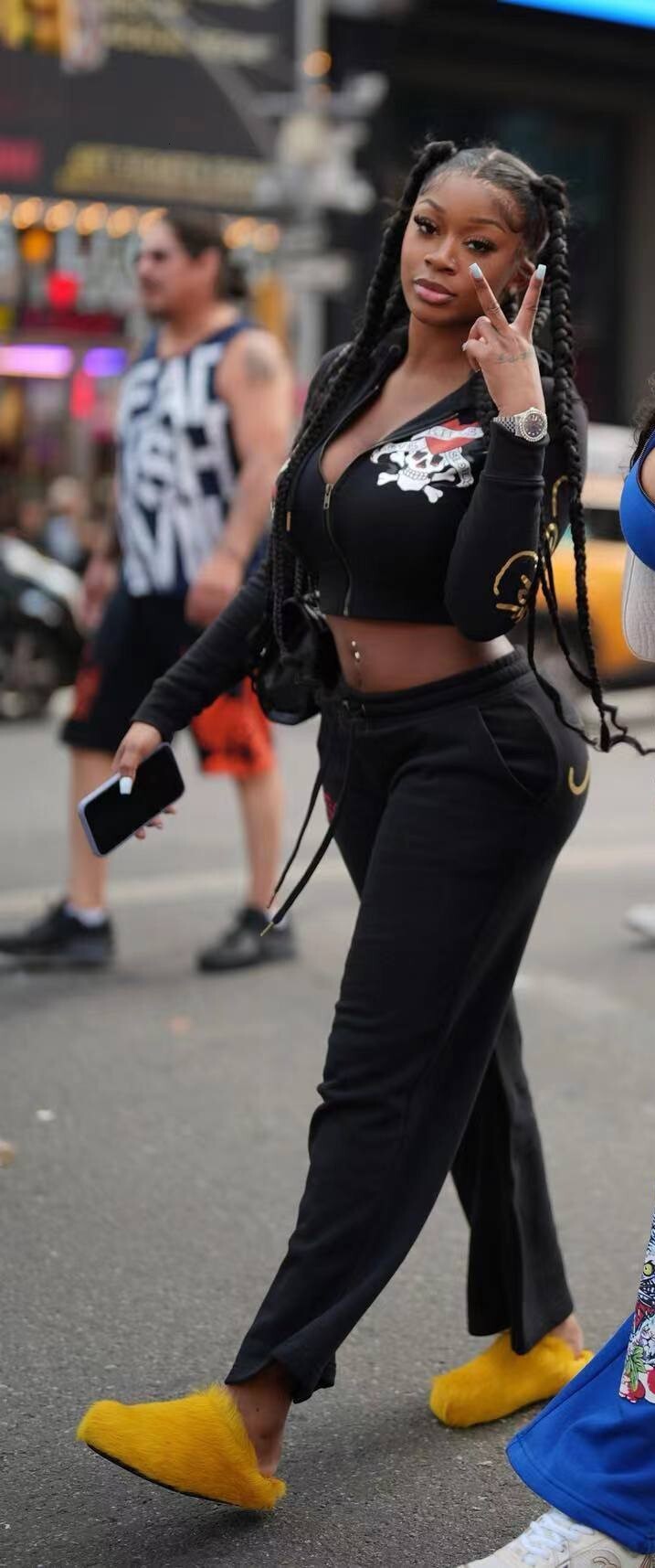 Trendy Street Skeleton Love Printed Basic Zipper Short Cardigan High Waist Straight Pants Two Piece Set For Women