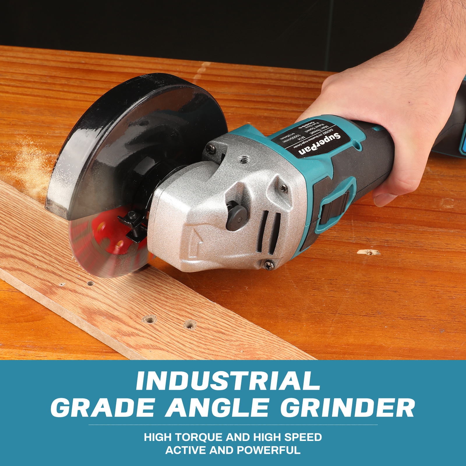 superpan Makita DGA404 18V Brushless Lithium-Ion Angle Grinder - 125mm Cordless Cutting Tool