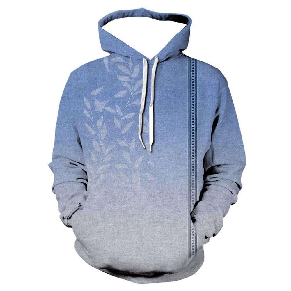 Autumn and winter hot selg plus size with vortex 3D digital printing, men's long sleeved hooded hoodie